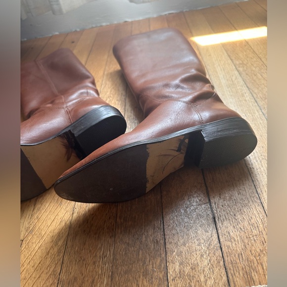 Leather Knee-High Boots - Vintage - Picture 4 of 4